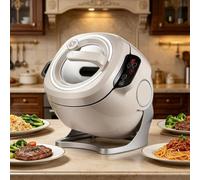 DLLDQBD Macchina da Cucina Automatica 6L, Wok Elettrico con Touch 2000W
