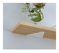 DLLY 2pcs Staffe per Mensole a Parete,Supporto per Mensola Triangolari Metallo,staffe per Scaffalature Galleggianti,Supporto per Mensola di Collegamento per Mobili Nascosti,White-28x17cm/11 * 6.7in