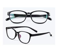 DLLY Occhiali da Lettura Anti-Blu,Design di Grandi Dimensioni,con Cerniere,Ausili di Lettura per Computer,Telefoni Cellulari,Visione Nitida,Eyewear TR Anti-Vertigine,Anti-Fatica,Nero,+2.50
