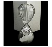 DLM 32851 (Kit 12 Pezzi) Clessidra in Vetro con Goccia in Cristallo e Quadrifoglio Calice della Prima Comunione bomboniera