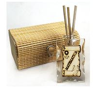 DLM 32886 (Kit 12 Pezzi) Profumatore in Vetro Pergamena Laurea in Matematica con Scatolina in bambù Diffusore Ambienti bomboniera