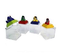 DLM 33964 (Kit 12 Pezzi) Scatolina in plastica portagioie in plastica Calciatore Scarpe Calcio Football Battesimo Comunione Compleanno Battesimo Porta Confetti Confettata bomboniera