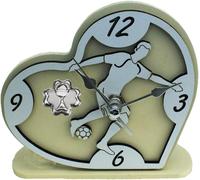 DLM 34420 (Kit 12 Pezzi) Orologio Cuore con Calciatore Calcio ideale x comunione