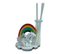 DLM-A1180 Bomboniere 12 Profumatori con arcobaleno e unicorno portafortuna cm 7x6x4 con 12 profumi e 12 scatole utili diffusori per Battesimo bimbo bimba Comunione Cresima Compleanno
