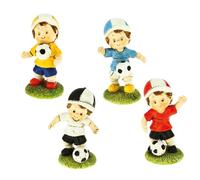 DLM-A383 Bomboniere 12 Statuine Icona Calcio Calciatore Partita Football Nascita Comunione Battesimo Cresima Compleanno Segnaposto Pensierino Confettata bomboniera Regalo cm 7x4x3