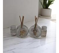 DLM-A725 Bomboniere 12 Profumatori con Crocifisso Sacra Famiglia per battesimo