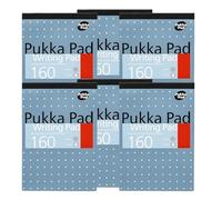 DLM Direct Pukka Pad - Blocco note formato A5, carta da 80 g/m², 160 pagine, lisci da strappare, compatto, robusto, per studio, ufficio e scrittura quotidiana, confezione da 6