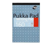 DLM Direct Pukka Pad - Blocco note formato A5, carta da 80 g/m², 160 pagine, lisci da strappare, compatto, robusto, per studio, ufficio e scrittura quotidiana, confezione da 1