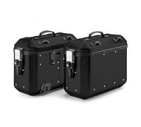 Coppia Valigie Laterali Givi Trekker Dolomiti 36 Litri Alluminio Nero