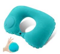 Dlmlemu Cuscino da viaggio portatile, cuscino per il collo da viaggio, cuscino gonfiabile a forma di U fornisce collo in qualsiasi posizione di sonno su voli, auto e a casa, comodo cuscino da viaggio