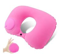 Dlmlemu Cuscino da viaggio portatile, cuscino per il collo da viaggio, cuscino gonfiabile a forma di U fornisce collo in qualsiasi posizione di sonno su voli, auto e a casa, comodo cuscino da viaggio