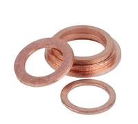 DLNTXFDG M3 M4 M5 M6 M7 M8 M10 Spessore 0,1 mm 0,2 mm 0,3 mm 0,5 mm Anello Piatto in Rame Sottile Guarnizione Anelli di Tenuta Rondelle Piane(M5x8 50PCS,Thickness 0.5mm)