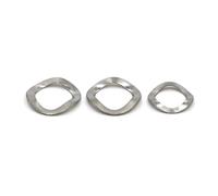 DLNTXFDG M3 M4 M5 M6 M8 M10 M12 M14 M16 M19 M21 M24 M27 M34 Rondelle Ondulate Rondella Elastica ondulata Nera in Acciaio Inossidabile 304(304 Stainless Steel,50pcs M4x8)
