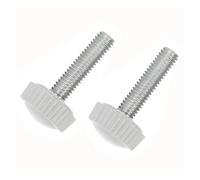 DLNTXFDG Vite Modello Dritto a Testa Tonda in plastica Nera/Bianca M3 M4 M5 M6(White,20pcs M5X10X14.5)