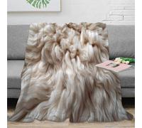 DLONIRPEX stampa 3D accogliente pel coperta da salotto microfibra biancheria da letto anti-pilling plaid da salotto caldo per regali per il soggiorno nuovo Soft natural design 40x50inch(100x130cm)