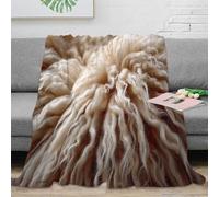 DLONIRPEX stampa 3D accogliente texture coperta da salotto microfibra biancheria da letto anti-pilling plaid da salotto caldo per regali per il soggiorno nuovo Soft natural 80×90inch(200x230cm)