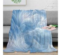 DLONIRPEX stampa 3D Cloud patterns coperta in pile microfibra biancheria da letto calda coperta per aria condizionata leggera per regali estivi astratto sky arte 80×90inch(200x230cm)
