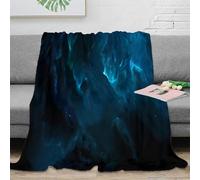 DLONIRPEX stampa 3D Cosmic Nebula coperta da letto microfibra biancheria da letto compatta coperta da camera da letto morbida per studenti in dormitorio Dark Space arte 60x80inch(150x200cm)