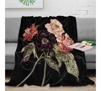 DLONIRPEX stampa 3D flower arrangement coperta da divano microfibra biancheria da letto lavabile coperta da salotto anti-pilling per regali per il soggiorno botanical still life 60x80inch(150x200cm)