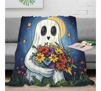 DLONIRPEX stampa 3D holding flowers coperta in pile microfibra biancheria da letto non perde pelo coperta da letto calda per regali per la famiglia Nighttime fantastico 70×80inch(180x200cm)