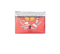 DLP - Astuccio portaoggetti, motivo: "My Peton", 29 x 10 x 22 cm, Rosa, Astuccio