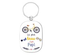 DLP - Portachiavi OPAT - Beau Papi, bianco, 6 x 4,5 cm