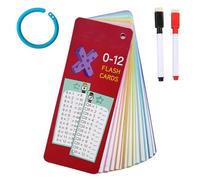 DLPRK 15 fogli carte educative, gioco di apprendimento scolastico, regalo giochi per bambini dai 5 anni in su, per imparare a calcolare, tabelline