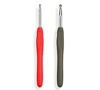 DLPRK 2 Pezzi Uncinetti con Impugnature Morbide Misure 4,5 mm e 6,0 mm Set Uncinetto Ergonomico per Principianti e Professionisti Fai da Te