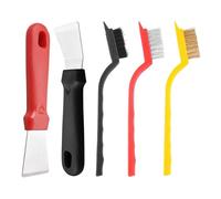 DLPRK 5 pezzi Spazzola Metallica, Set di Spazzole Metalliche, Setole in Acciaio Inossidabile, Ottone e Nylon, Acciaio, Ferro, Mini, per la Pulizia di Scorie di Saldatura, Sporco e Togli Ruggine (Mini)