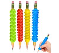 DLPRK Grip per Matite Testurizzati Set di 4 - Supporti Ergonomici che Alleviano Stress e Migliorano la Scrittura per ADHD/Bambini - Copripenna Sensoriale Antistress per Scuola e Ufficio