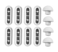 DLPRK Paracolpi per WC 12 Pezzi Paraurti Water Set Gommini per Copriwater, Accessori per sedili WC, Copri Sedile di Ricambio per Toilette (Bianco)