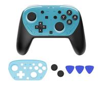 DLseego Cover di protezione compatibile con il controller Switch 2 Pro, sottile custodia di ricambio fai da te, resistente alla deriva dura con 2 cappucci per i pollici per controller NS2 Pro