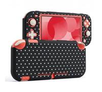DLseego Protection Compatible avec Switch Lite 2019, coque de protection PC rigide à motif à Pois, couvrir le appareil intere,anti-rayures et ammortizzant les chocs,noir