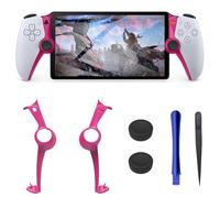 DLseego Striscia Decorativa per Playstation Portal Remote Player PS5 Console,Rimovibile con Strumenti per il Montaggio e lo Smontaggio con 2 Thumbsticks Copri Joystick di Gioco per PS Portal,Rosa