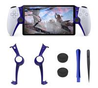 DLseego Striscia Decorativa per Playstation Portal Remote Player PS5 Console,Rimovibile con Strumenti per il Montaggio e lo Smontaggio con 2 Thumbsticks Copri Joystick di Gioco per PS Portal,Viola