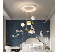 DLSixYi Lampadario Moderno a LED Lampada a Sfera in Vetro Plafoniera da Incasso per Camera dei Bambini Studio Camera da Letto Bambini Pianeta Astronauta Lampada da soffitto Decor Light Fixtures 55W