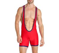 DLSMDOUS Canottiere Da Wrestling Da Uomo Sostenitori Atletici Senza Maniche Uniforme Da Lotta Tute Sportive Per Divertimento 4325 Rosso L
