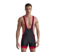 DLSMDOUS Canottiere da Wrestling da Uomo Sostenitori Atletici Senza Maniche Uniforme da Lotta Tute Sportive per Divertimento 4308 Nero XL