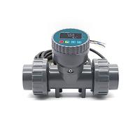 DLTBYWAQZ DN25-80 Misuratore di Portata con Display Digitale Intelligente ad Alta precisione RS485 elettronico LCD Sensore Flusso in PVC for irrigazione agricola/Giardino 1 pz(Without Display,3 UK)