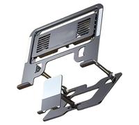 DLUKENY 2 in 1 Supporto per telefono portatile regolabile Supporto da tavolo ergonomico Rack regolabile per lavoro collaborativo Facile archiviazione di raffreddamento del computer portatile