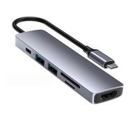 DLUKENY 8port USB C docking station adattatore HDMI 4K30Hz PD55W per laptop tablet trasferimento dati velocità e ricarica rapida