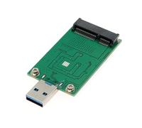 DLUKENY Adattatore da MSATA a USB3.0 portatile da USB a lettore MSATA per il trasferimento rapido dei dati e backup 200Mb/s trasmissione dati adattatore USB