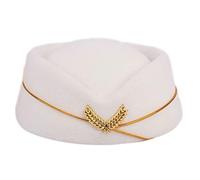 DLUKENY Air Hostess Cappello Hostess Cappello da donna Formale Uniforme Cappelli Accessori per feste Accessori per costumi 6:
