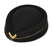 DLUKENY Air Hostess Cappello Hostess Cappello da donna Formale Uniforme Cappelli Accessori per feste Accessori per costumi 6: