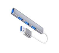 DLUKENY Alluminio USB C/USB Splitter 4 Porte USB Splitter Multiporta Esteso 3xUSB2.0+1xUSB3.0 Adattatore Per PC Tastiere Laptop