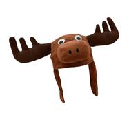 DLUKENY Caldo cappello di peluche animale copricapo cappello per bambini e adulti caldo inverno copricapo accessori per le vacanze copricapo
