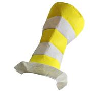 DLUKENY Cappello da capitano militare con motivo a righe, per costume da capitano con bordo grande, traspirante, per Halloween, carnevale ed eventi cosplay
