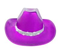 DLUKENY Cappello Panama da sposa per carnevale e feste di addio al nubilato, cocktail, feste, vacanze, copricapo in cristallo per comico unisex cappello alla moda