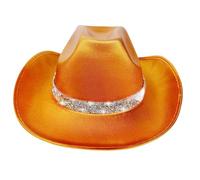 DLUKENY Cappello Panama da sposa per carnevale e feste di addio al nubilato, cocktail, feste, vacanze, copricapo in cristallo per comico unisex cappello alla moda