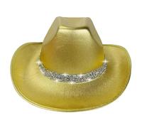 DLUKENY Cappello Panama da sposa per carnevale e feste di addio al nubilato, cocktail, feste, vacanze, copricapo in cristallo per comico unisex cappello alla moda